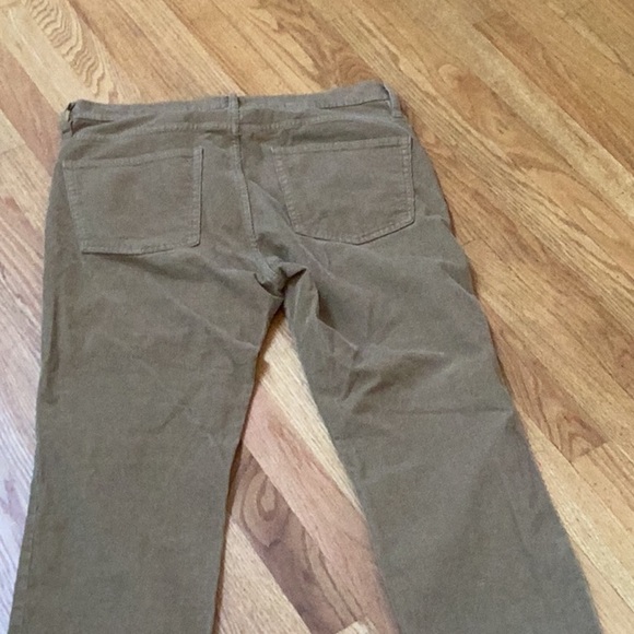 J. Crew Tan Corduroy Trousers 32 Petite Vintage Slim Straight - Picture 4 of 6